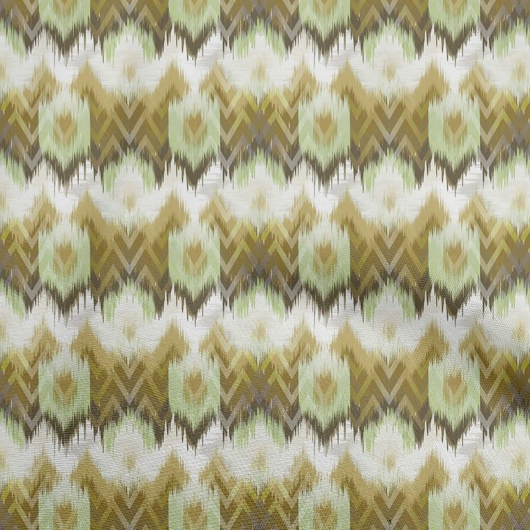 oneOone Cotton Poplin Olive Green Fabric Flame Stitch Dress Material Fabric  Print Fabric By The Yard 56 Inch Wide - Walmart.com