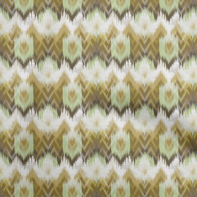 oneOone Polyester Spandex Olive Green Fabric Flame Stitch Craft Projects Decor Fabric Printed By The Yard 56 Inch Wide