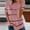 Pink womens shirts, variant on Wycnly Womens Shirts Plus Size Classic Breathable Loose Pullover Tops Summer Short Sleeve Crewneck Ladies Striped Print Tops and Blouses Army Green XXXXXL