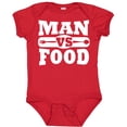 thumbnail image 3 of Inktastic Man vs Food Boys or Girls Baby Bodysuit, 3 of 5