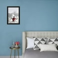 thumbnail image 3 of Snowman with Winter Snow Background, Scenic Seasons Framed Art Print Wall Art by Sandralise Sold by ArtCom, 3 of 5