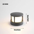 thumbnail image 4 of LED Outdoor Garden Bollard Light, IP65 Design Interior Wall Light, Aluminum Terrace Light Ceiling Lamp, Outdoor Garden Lantern for Patio Paths, 3000K, 4 of 5