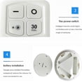 thumbnail image 4 of 3pcs Puck Lights with Remote Lighting Wireless Under Cabinet Lighting Dimmable LED Touch Lights Battery Operated Under with Remote, 4 of 5