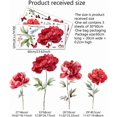 thumbnail image 4 of Runtoo Grands Autocollants Muraux Fleurs Rouges Papillon Aquarelle Floral pour Chambre Salon Garderie Bureau Décoration Maison, 4 of 4