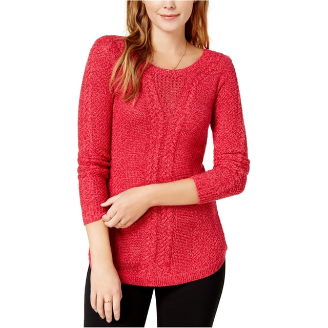 Maison Jules Suéter de punto de cable para mujer, rojo, XS maison Jules Tejer