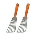 thumbnail image 1 of Kearding Espátula para freír con mango de madera, utensilio de cocina de acero inoxidable, cocina colgante para el hogar que no se agrieta Cocina y Comedor, 1 of 6
