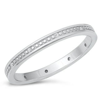 Adjustable Infinity Knot Ring in 925 Sterling Silver with White Zircon Pavé – White Gold Plated