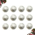 thumbnail image 4 of HOMEMAXS 30pcs 20mm Stylish Metal Buckle Hollow-out Button Handcraft Tools Down Button DIY Sewing Buttons for Decor Use (Silver), 4 of 6