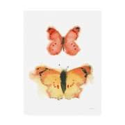 Trademark Fine Art 'Watercolor Butterflies IV' Canvas Art by Shirley Novak