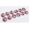 thumbnail image 7 of IBA Indianbeautifulart White 2 Hole Leaves & Peony Flower Floral Buttons Canvas Fabric Covered Buttons&nbsp;Cloth Embellishments For Scrapbooking Pack Of 50, 7 of 7