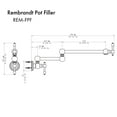thumbnail image 2 of ZLINE Rembrandt Pot Filler in Matte Black (REM-FPF-MB), 2 of 2