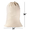 thumbnail image 3 of Bolsa de lavandería de lona de color natural Bolsa de lavandería doméstica grande Suciedad, 3 of 5