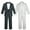  Black, variant on Infant Toddler Boys Wedding Easter Formal Bow tie Tuxedo Suit White size: S - 20