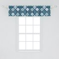 thumbnail image 2 of Ambesonne Geometric Window Valance, Floral Vintage Mandalas, 54" X 12", Violet Blue Pale Teal, 2 of 3