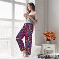 thumbnail image 4 of Uemuo Colorful Snake Pattern Women's Wide Leg Palazzo Lounge Pants with Pockets Light Weight Loose Comfy Casual Pajama Pants-XX-Large, 4 of 9