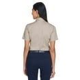 thumbnail image 2 of Harriton Easy Blend Short-Sleeve Twill Shirt with Stain-Release (M500SW) Stone, 3XL, 2 of 3