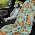 thumbnail image 6 of ZUXONGSY Car Seat Cover Towel Capybara Daisy Print Cars Seat Towel Covers Non-Slip Towel Bucket Seat Covers Universal Fit for Cars Suvs Vans Trucks, 6 of 8