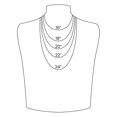 thumbnail image 6 of Oval Link Circle Chain Necklace for Women 18KT Gold Plated Stainless Steel 16"-18" Ginger Lyne Collection, 6 of 7
