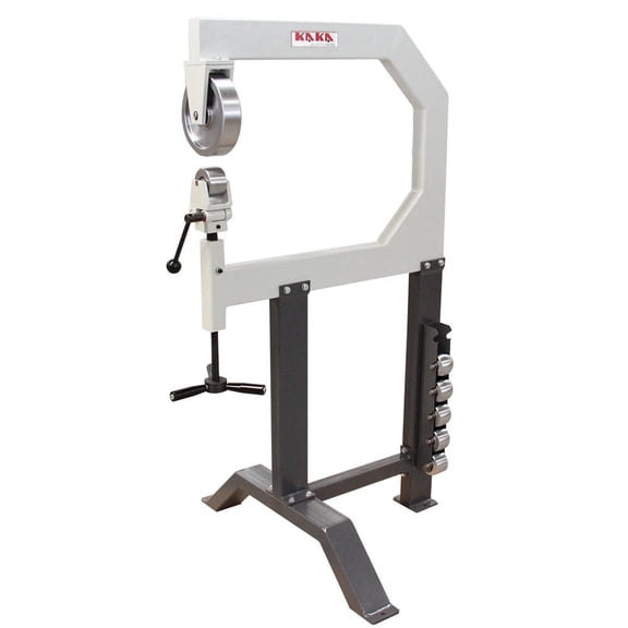 KAKA Industrial English Wheel Sheet Metal Shaper Benchtop Machine, 1.2×710 Adjustable English Wheel 28 inch