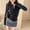 A_ Black, variant on Olyvenn Women's Bow Tie Neck White Chiffon Blouses Office Lady Long Sleeve V-Neck Casual Loose Business Shirt White L
