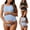 #01 Blue, variant on Gyexs Maternity Womens One Piece Swimsuits Ruched Slimming Bathing Suits Floral Swimwear #02 Dark Green, Size S