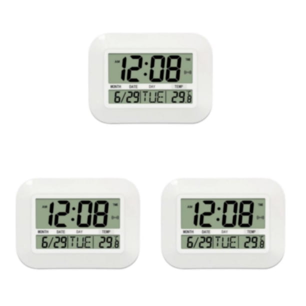 Reloj de pared digital Injueey ABS alarmas duales Fácil de leer Tipo 1