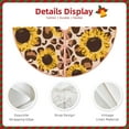 thumbnail image 5 of Kll Leopard Sunflowers Christmas Tree Skirt 30",Party Decorations Farmhouse For Christmas Decorations Holiday Party, 5 of 8