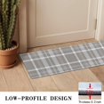 thumbnail image 3 of Gray White Plaid Checkered Pattern Door Rugs,Washable Non Slip Door Mats Indoor,Decorative Door Mats,Entry Mat Indoor for Entrance,Bedroom,Kitchen,Bathroom,16"x47", 3 of 6