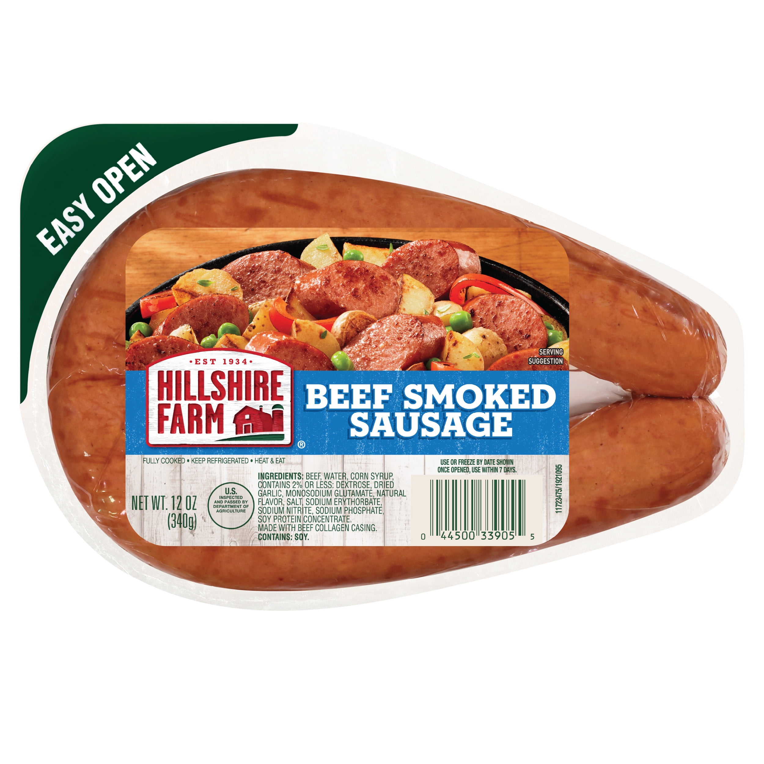 Hillshire Farm Beef Smoked Sausage, 12 oz