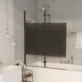 thumbnail image 1 of vidaXL Folding Shower Enclosure ESG 120x140 cm Black, 1 of 1