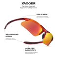 thumbnail image 2 of Gafas de Sol Deportivas Polarizadas Xagger para Niños y Jóvenes - Béisbol, 2 of 6
