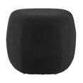 thumbnail image 2 of NPD Furniture Carlese Fabric Small Ottoman in Palladian Charcoal, 2 of 12