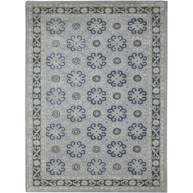 Amer CAS40203 2 x 3 ft. Castille Transitional Design Hand-Tufted Rug, Sky Blue
