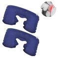 thumbnail image 2 of Almohada inflable para el cuello - práctica almohada para el cuello para inflar - almohada de viaje ideal para viajes (azul marino), 2 of 8