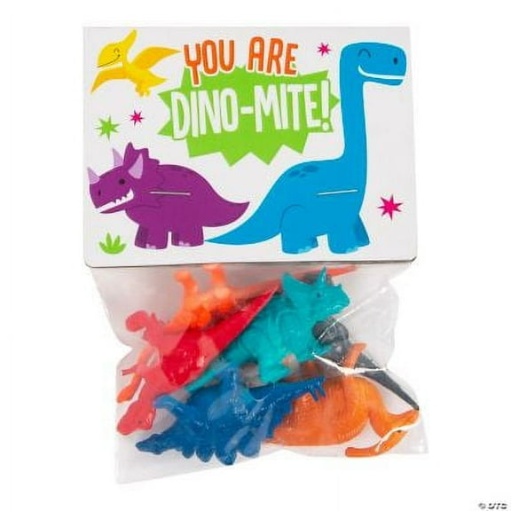 Dinosaur Exchanges, Birthday, Party Favors, Toys, 12 Pieces