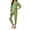 Green, variant on Lovzfmll Loungewear Set for Boys & Girls, Colorblock Ribbed Top & Joggers, Soft Home Wear for Little Girls, 5-6 Years