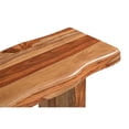 thumbnail image 3 of Pemberly Row Mid-Century Live Edge Solid Wood Console Table in Brown, 3 of 6