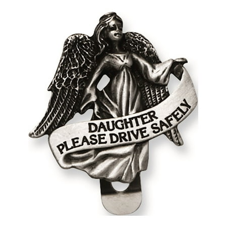 - Pewter Finish Daughter Guardian Angel Visor Clip Designer Jewelry by Sweet Pea