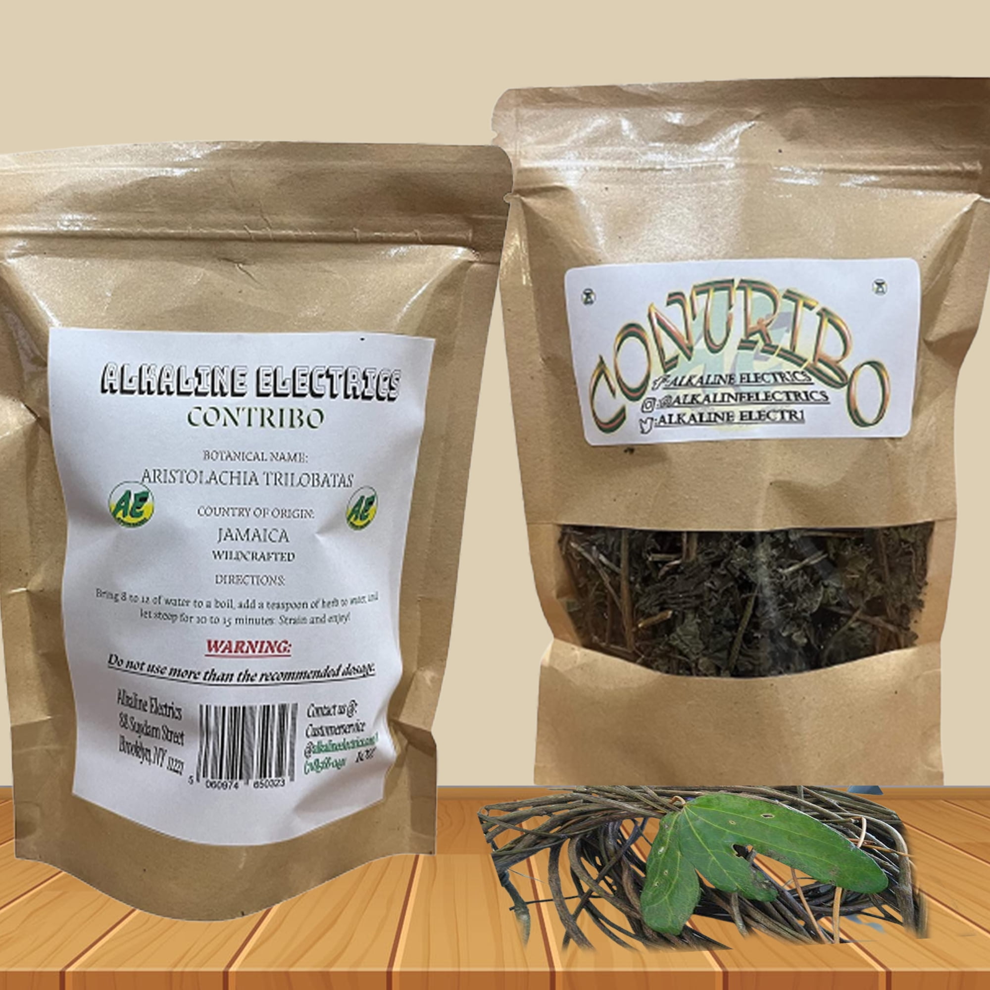 Contribo | Wildrcrafted from Jamaica | Resealable Bag for Freshness | 1oz