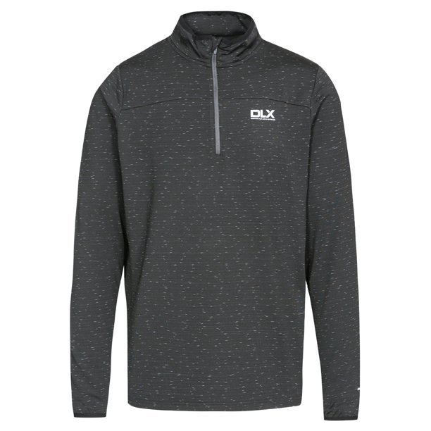 Trespass - Jersey Wilks de DLX de Manga Larga Activo para Hombre (Negro)
