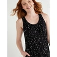 thumbnail image 4 of Joyspun Women's Sleeveless Knit Midi Chemise, Sizes S to 4X, 4 of 5