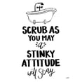 thumbnail image 3 of York, Leah 12x14 Black Modern Framed Museum Art Print Titled - Bathroom Etiquette II, 3 of 5