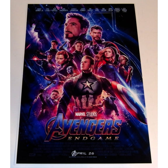 Avengers ENDGAME - 2019 Iron Man, Hulk, Captain America, Thor, Marvel Poster 19"x13"