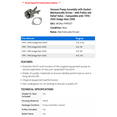 thumbnail image 2 of Vacuum Pump Assembly with Gasket - Mechanically Driven - with Pulley and Relief Valve - Compatible with 1994 - 2002 Dodge Ram 2500 1995 1996 1997 1998 1999 2000 2001, 2 of 2