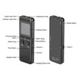 thumbnail image 4 of CHUANK Enregistreur Vocal Numérique 32 Go, Enregistreur Audio Portable Mini Dictaphone avec Lecture USB MP3, Enregistreur à Réduction de Bruit pour Conférences Réunions, 4 of 6