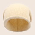 thumbnail image 3 of Nvzi Gorro de punto para invierno, resistente al viento, cálido, para exteriores, de punto, suave y cálido, color beige, 3 of 4