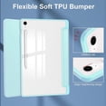 thumbnail image 5 of For Samsung Galaxy Tab S10 FE+ Case Clear Acrylic Leather Tablet Cover Support Auto Sleep Wake - Gre, 5 of 5