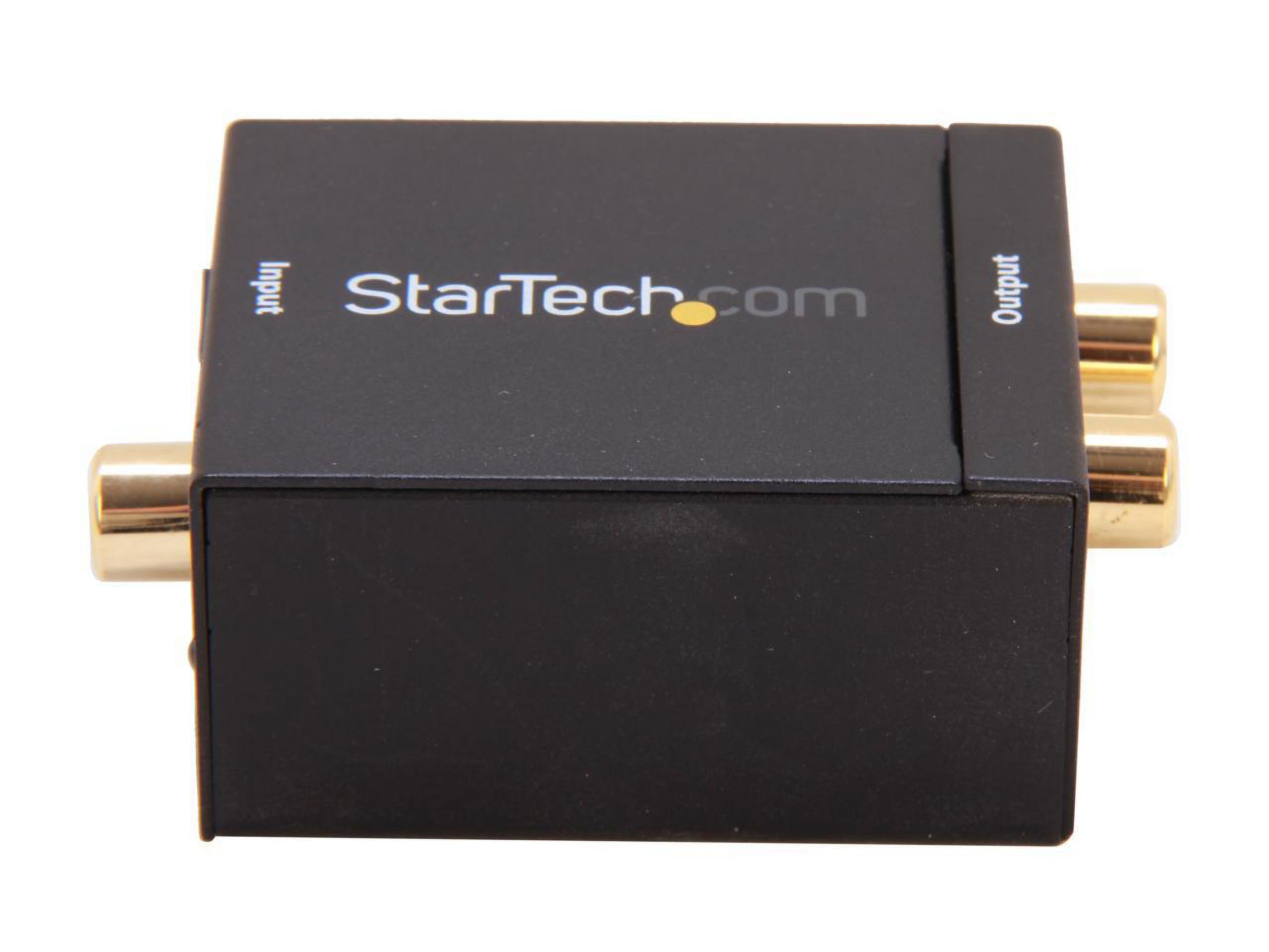 StarTech.com SPDIF2AA SPDIF Digital Coaxial or Toslink to Stereo RCA Audio Converter - image 2 of 5