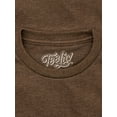 thumbnail image 4 of Tee Luv Mr Owl How Many Licks Tootsie Roll Pop Candy Brown Heather Shirt (Men's) (L), 4 of 9