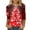Red#1, variant on Womens Tops Christmas Tree Print Fall Winter 2024 Fashion 3/4 Sleeve Round Neck Tshirt Pullover Top, Casual Comfort Fit Party Holiday Going Out Tops for Women Trendy S-2XL
